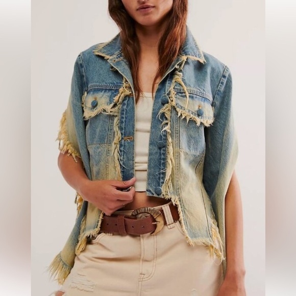 Free people KSENIA SCHNAIDER
MONSTER JACKET WITH RUST WASH - DENIM JACKET large - Picture 3 of 8
